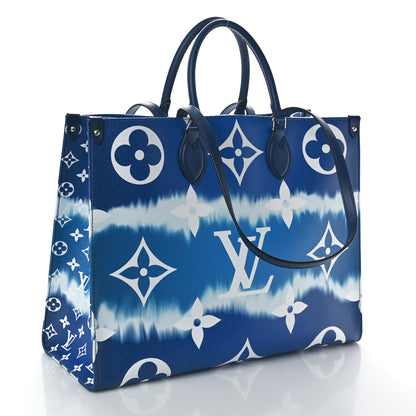 Louis Vuitton Monogram Escale Onthego GM Blue 3 of 8