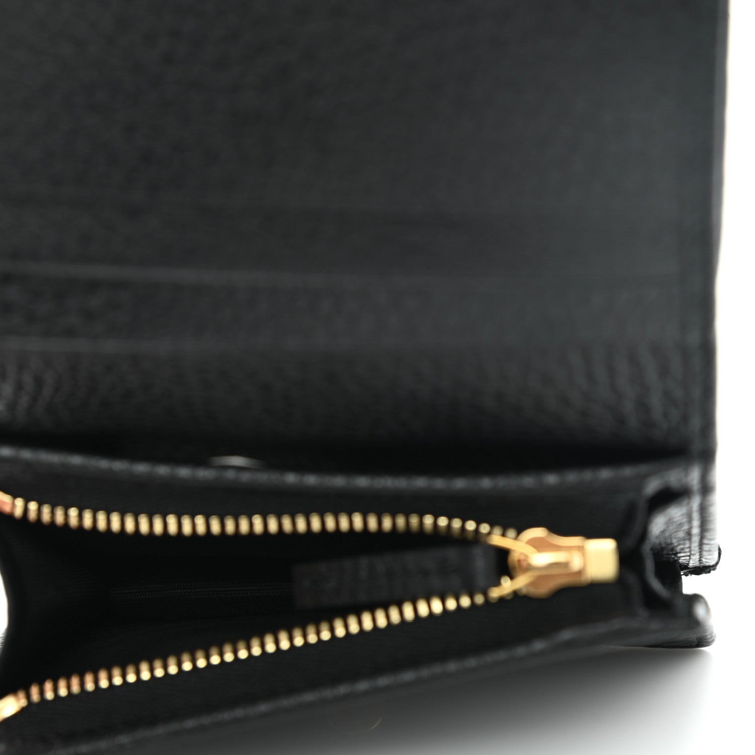 Gucci Dollar Calfskin Bosco Card Case Wallet Black 5 of 10