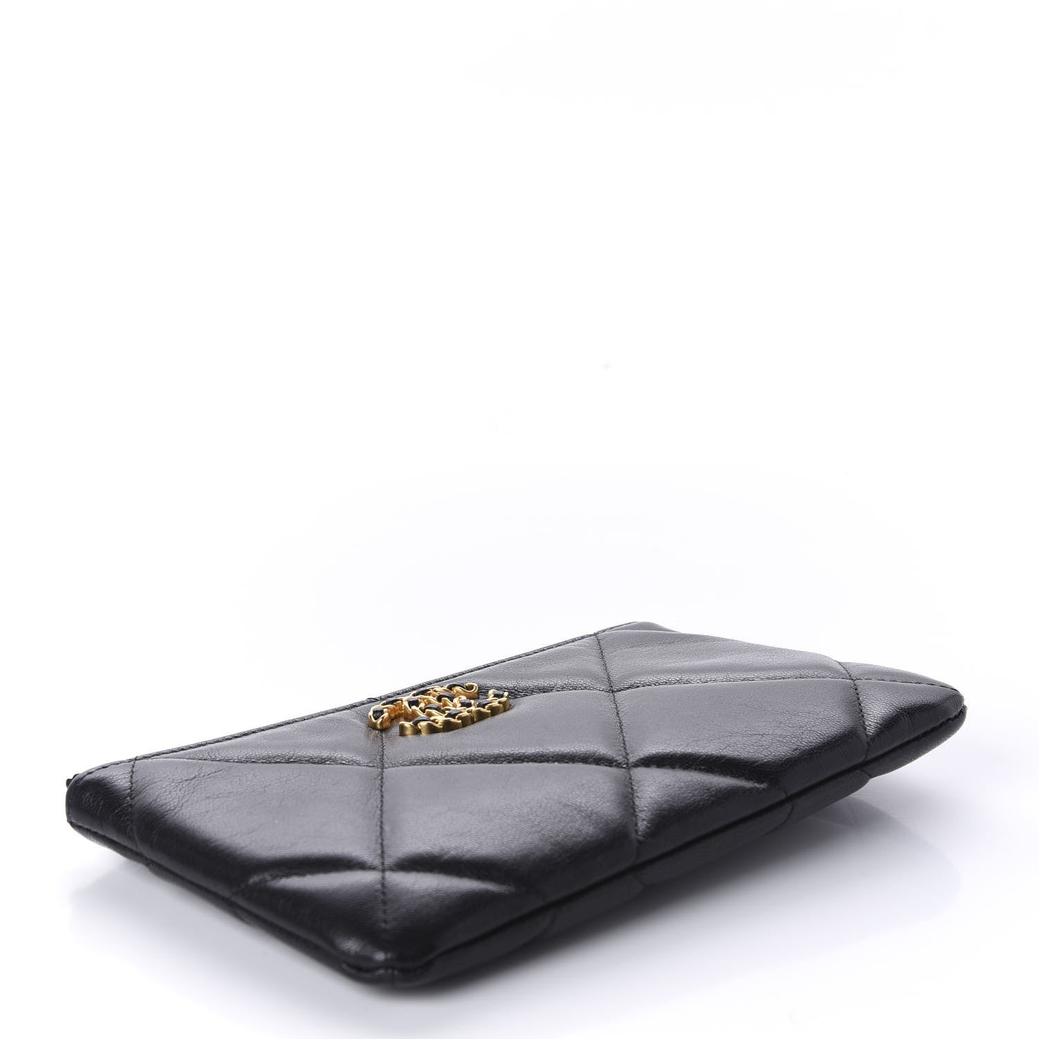 Chanel Goatskin Quilted 19 Cosmetic Case Black 4 of 10
