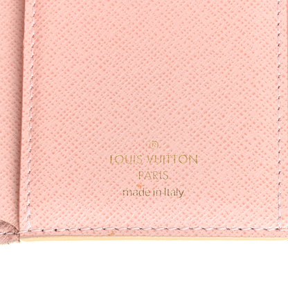 Louis Vuitton Damier Azur Victorine Wallet Rose Ballerine 6 of 13