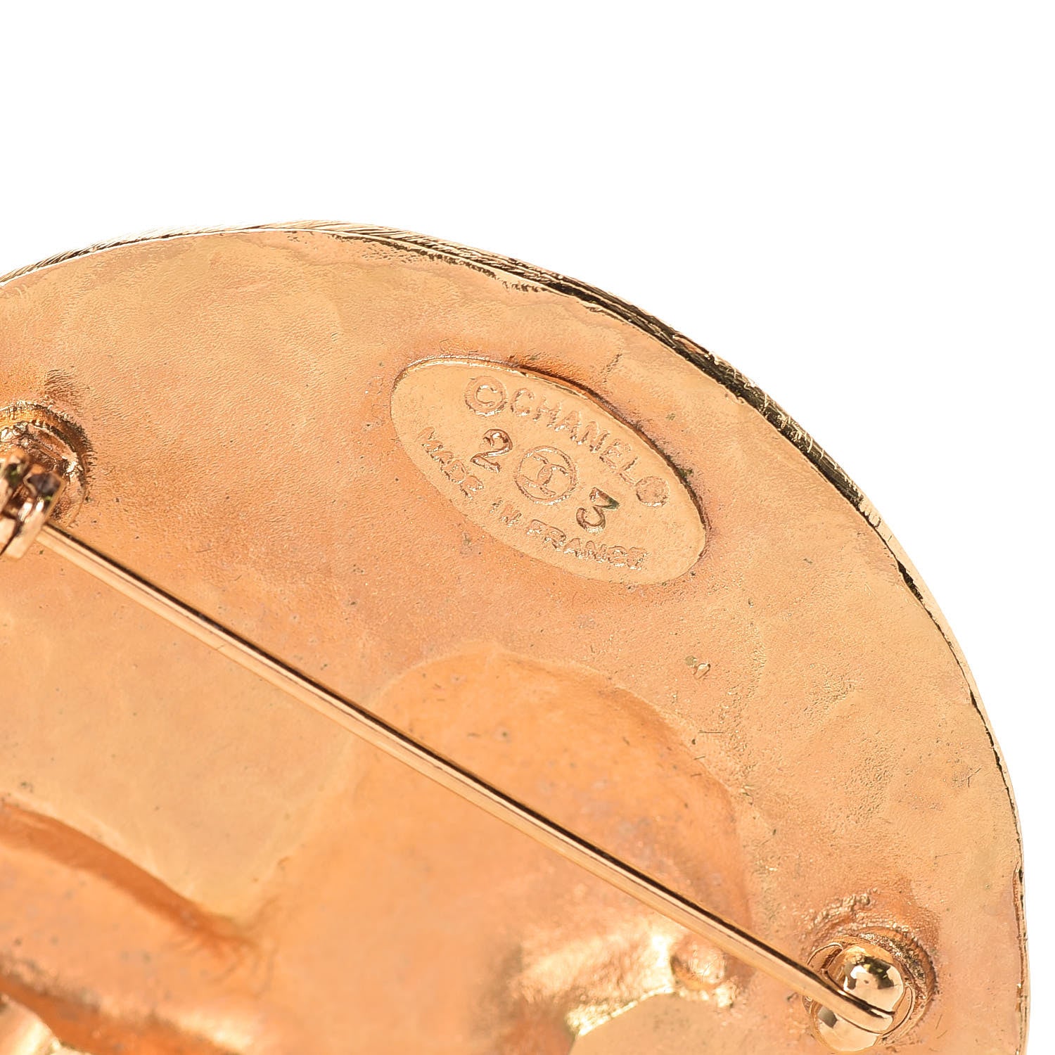 Chanel CC Lion Brooch Gold 5 of 6