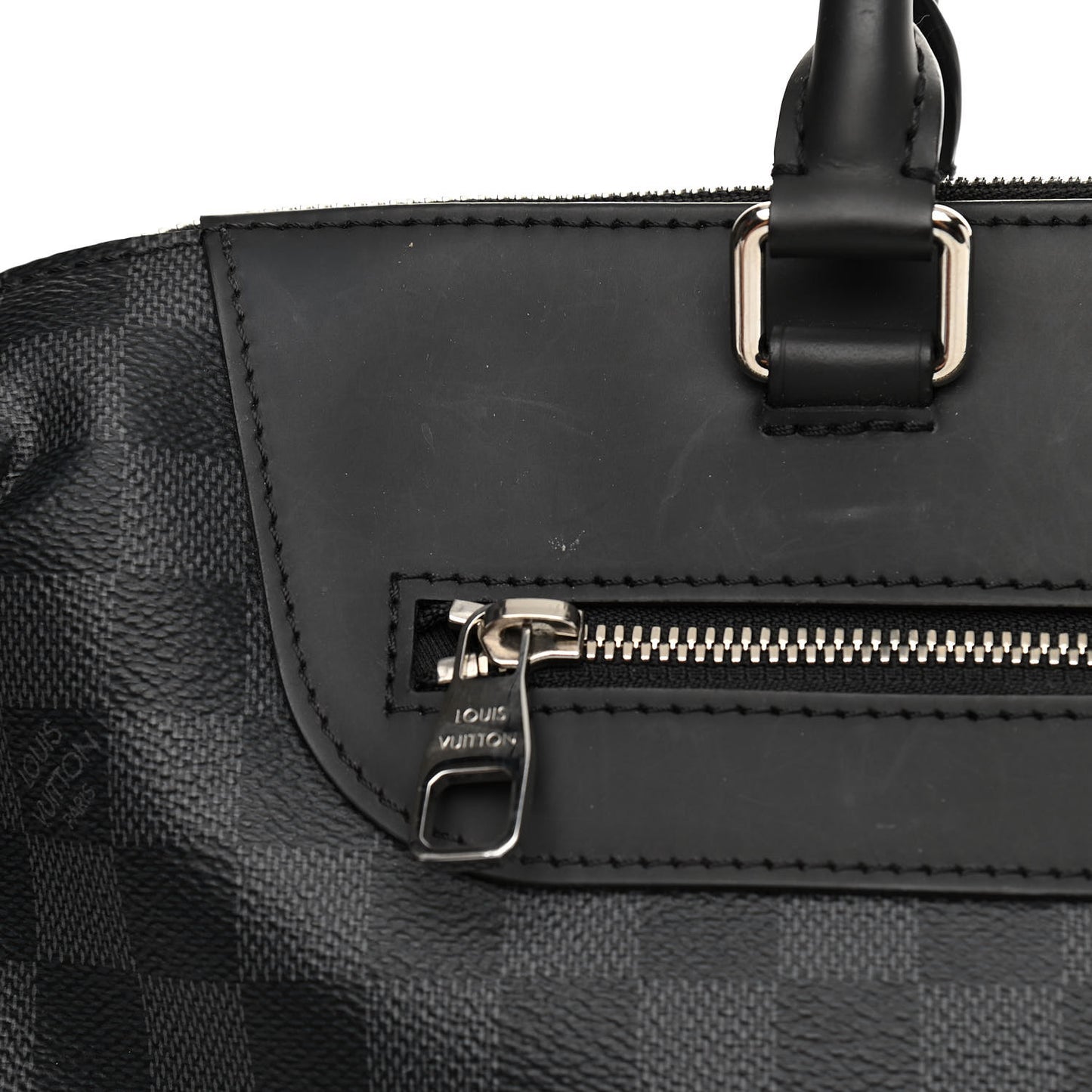 Damier Graphite Porte-Documents Jour