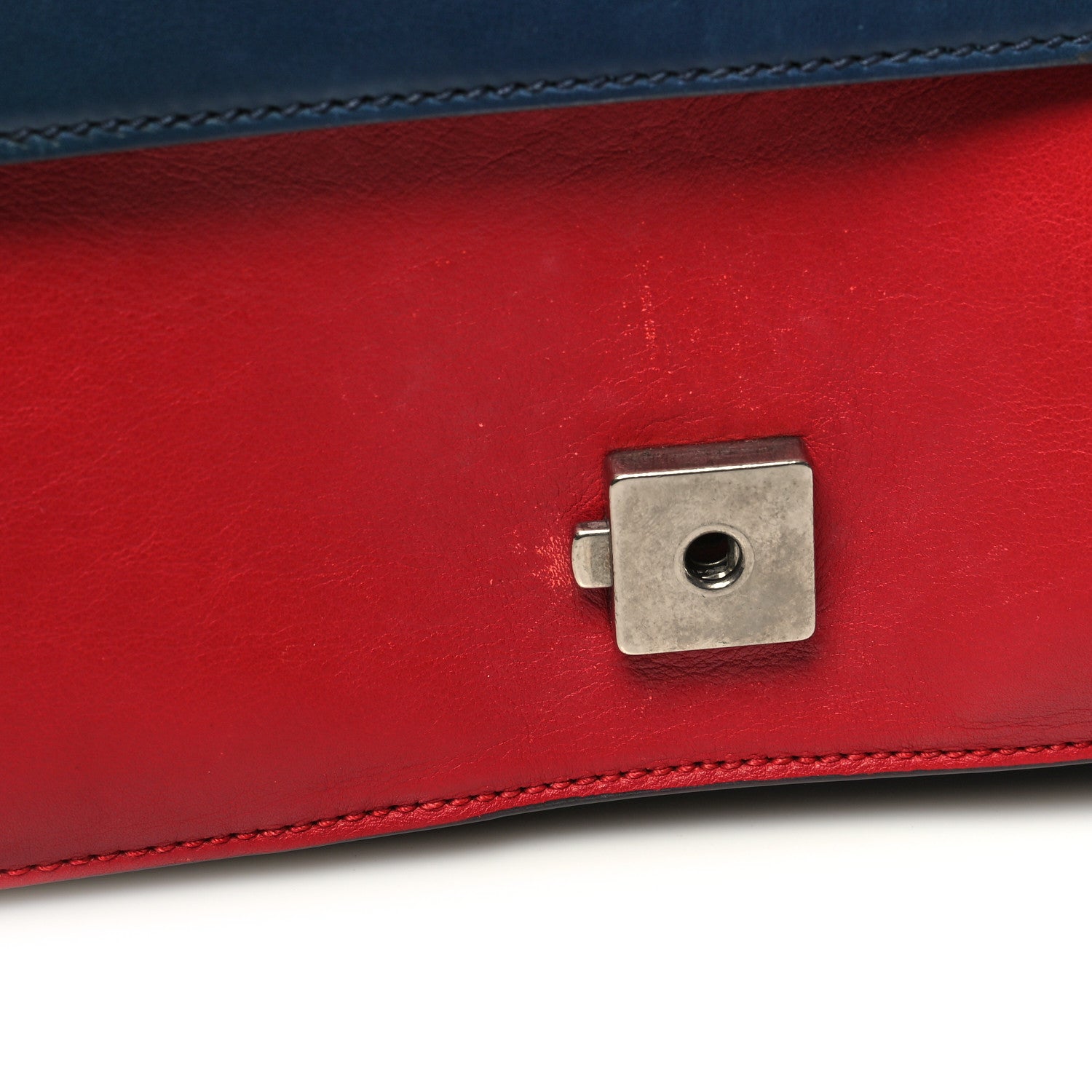 Gucci Calfskin Panther Embroidered Medium Dionysus Shoulder Bag White Blue Hibiscus Red 12 of 13
