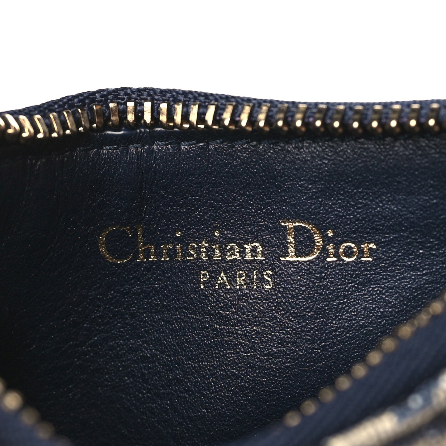 Oblique Saddle Coin Purse Blue