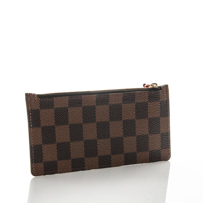 Louis Vuitton Damier Ebene Felicie Chain Wallet Zippered Insert 3 of 6