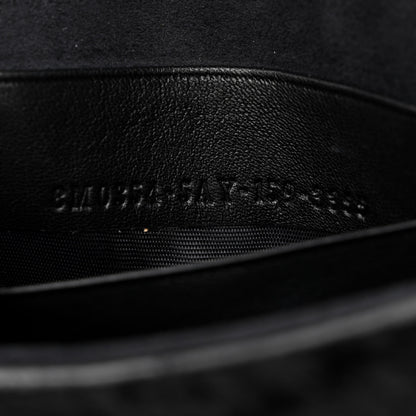 Fendi Shearling Shiny Nappa Micro Baguette Black 8 of 13