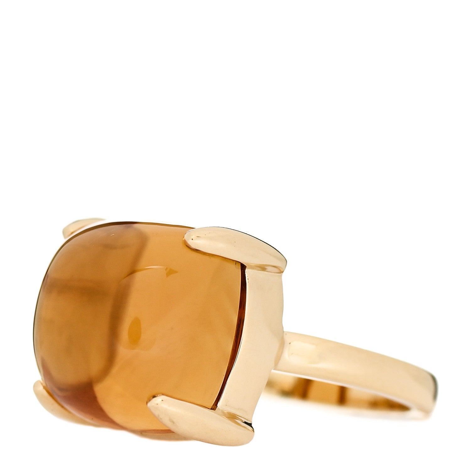 Tiffany 18K Yellow Gold Citrine 12mm Paloma Picasso Sugar Stacks Ring 47 4 2 of 6