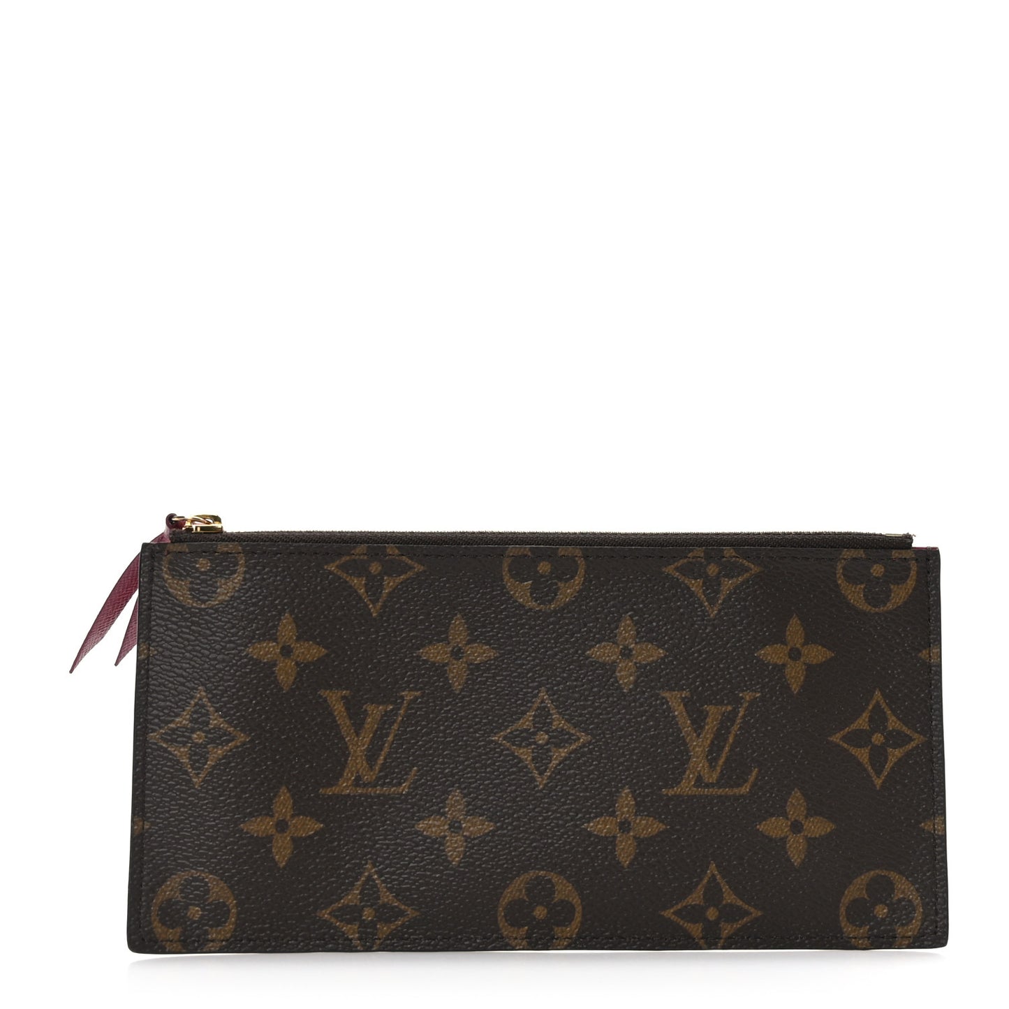 Monogram Felicie Chain Wallet Zippered Insert Fuchsia