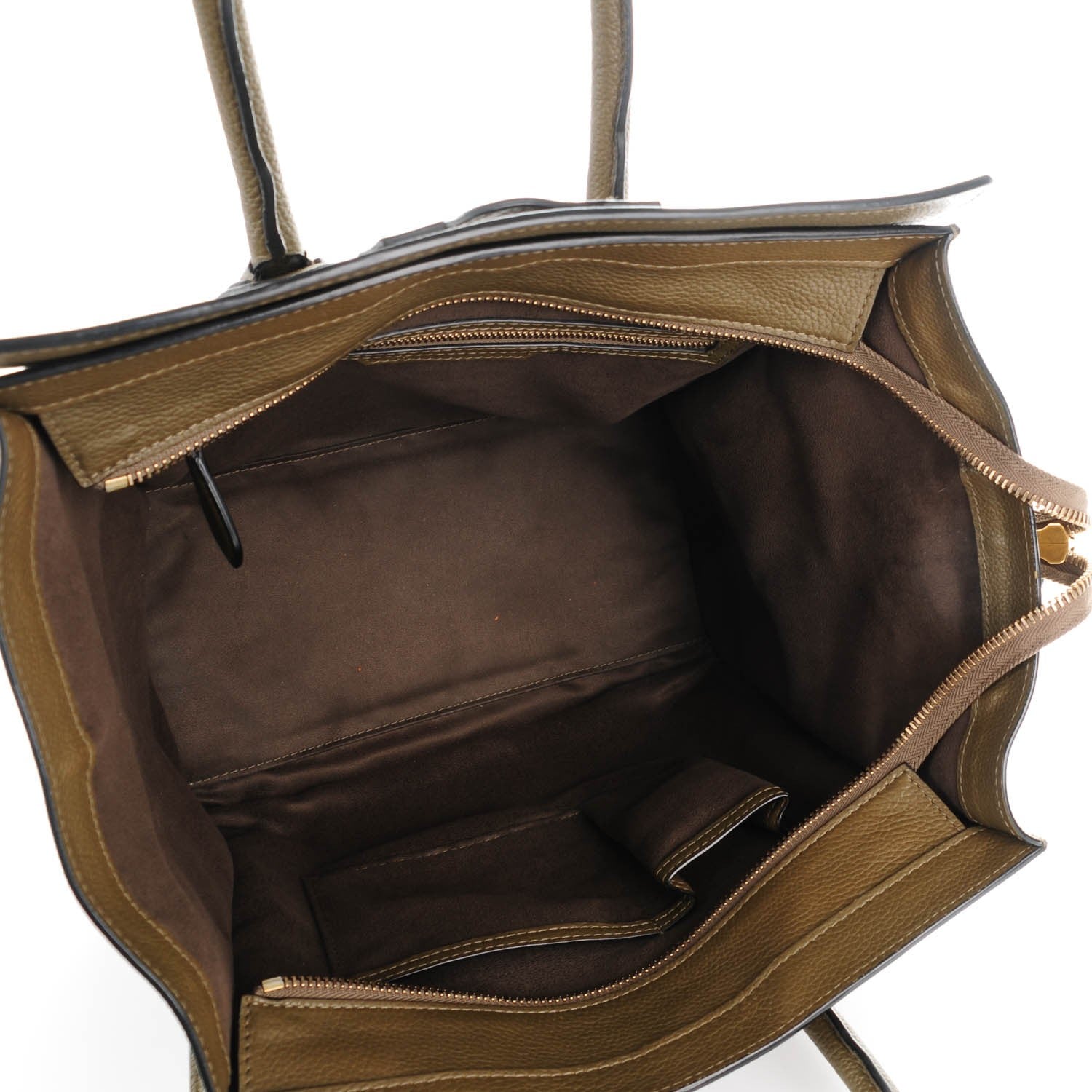 Celine Drummed Calfskin Mini Luggage Jungle 5 of 8