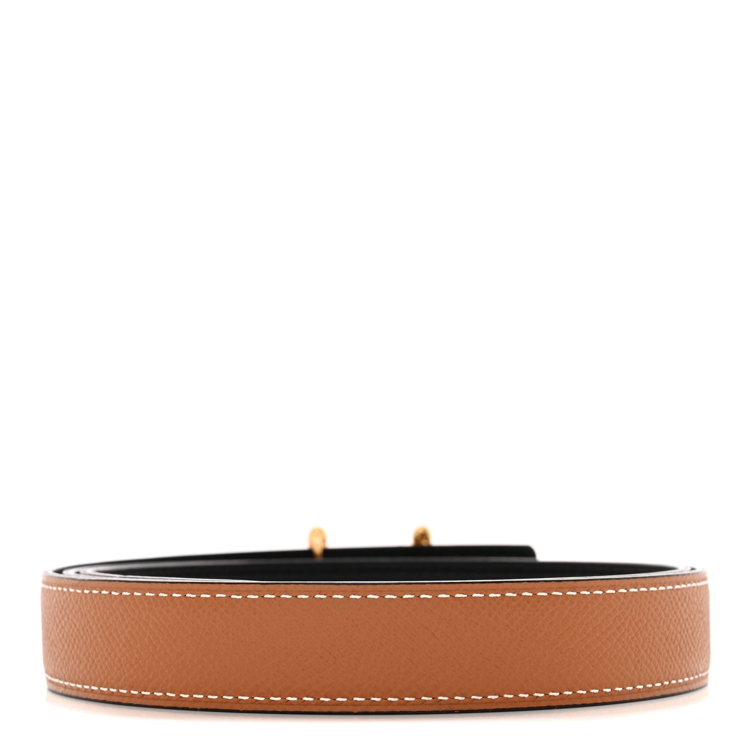 Hermes Swift Epsom 24mm H Torsade Belt 95 Black Gold 2 of 7