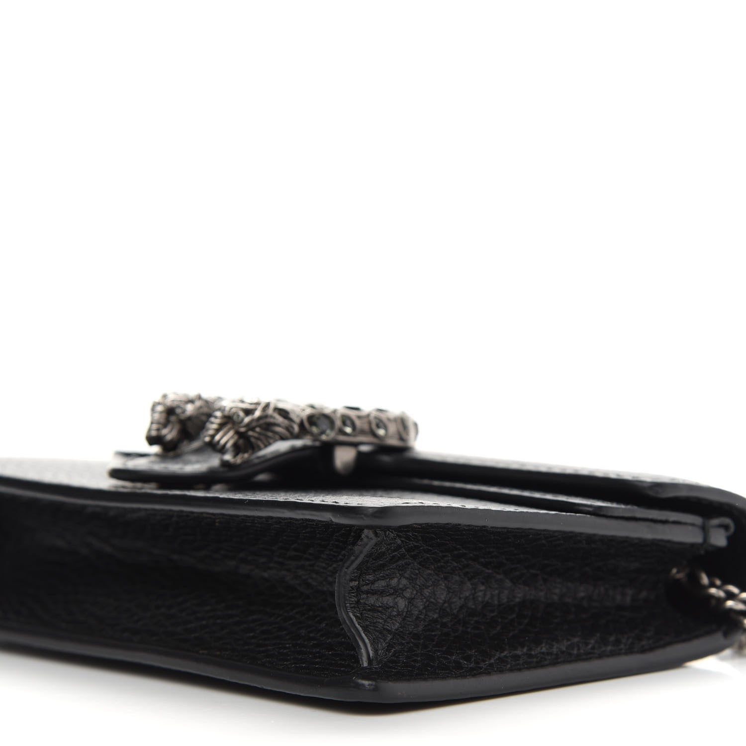 Gucci Calfskin Super Mini Dionysus Shoulder Bag Black 8 of 9