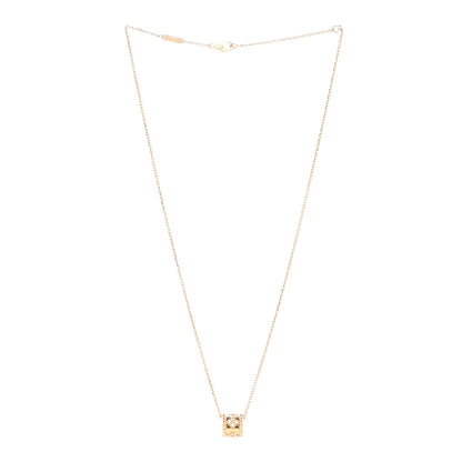 Van Cleef & Arpels 18K Rose Gold Diamond Small Perlee Clovers Pendant Necklace 3 of 6