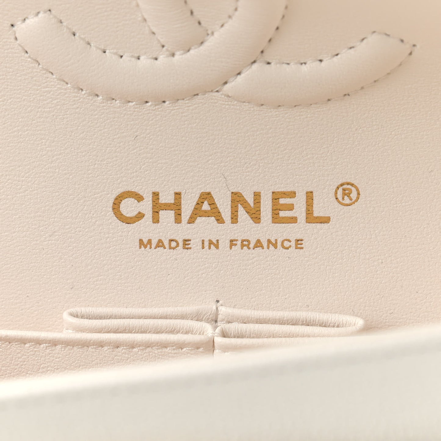 Caviar Quilted Small Double Flap White