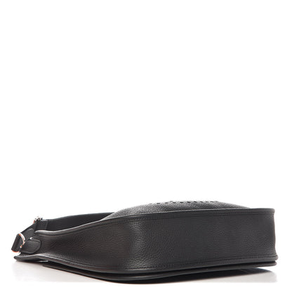 Hermes Taurillon Clemence Evelyne III PM Black 4 of 10