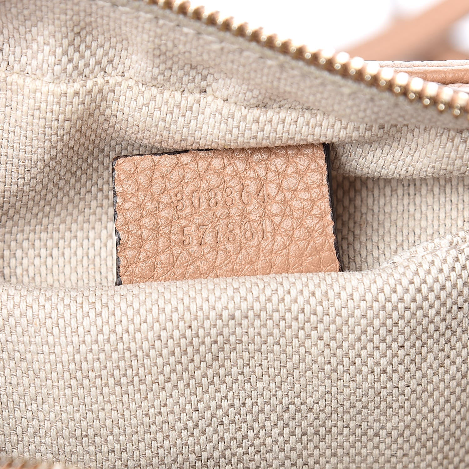 Gucci Pebbled Calfskin Small Soho Disco Bag Rose Beige 7 of 10