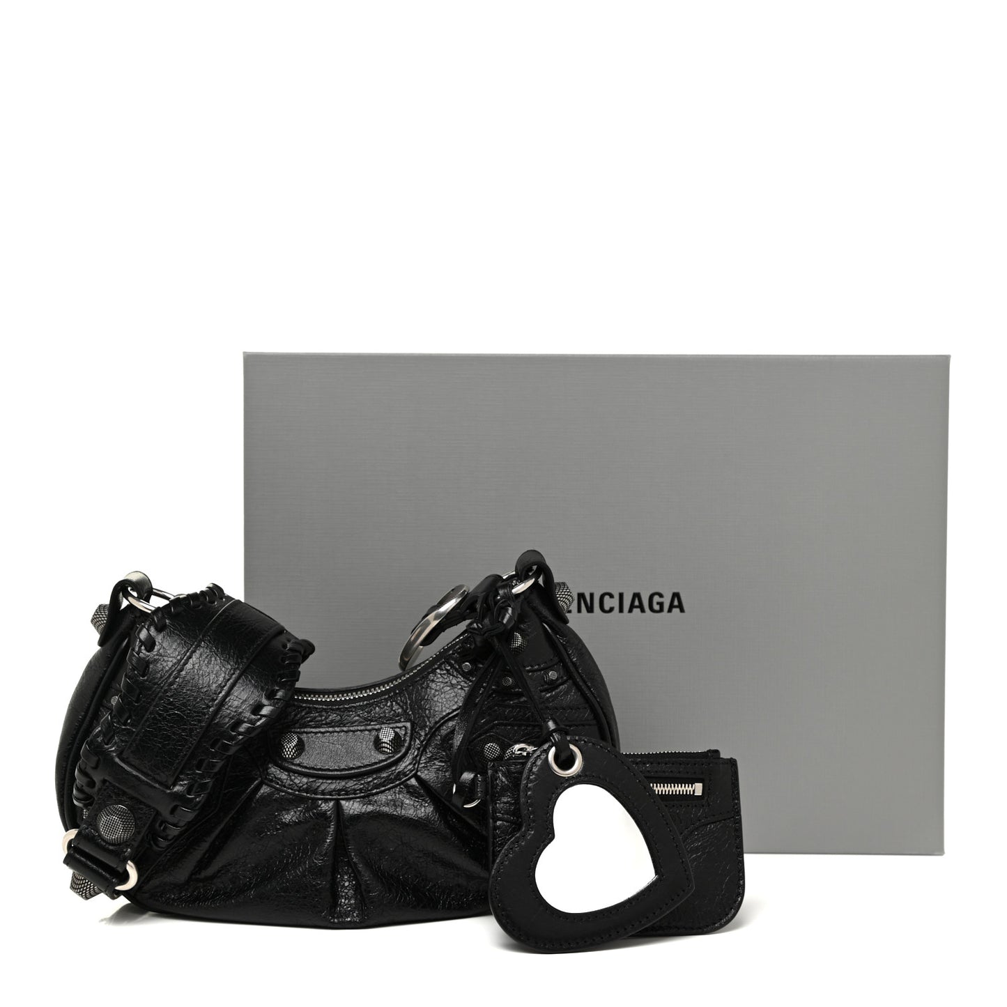 Agneau Arena Le Cagole Shoulder Bag XS Black
