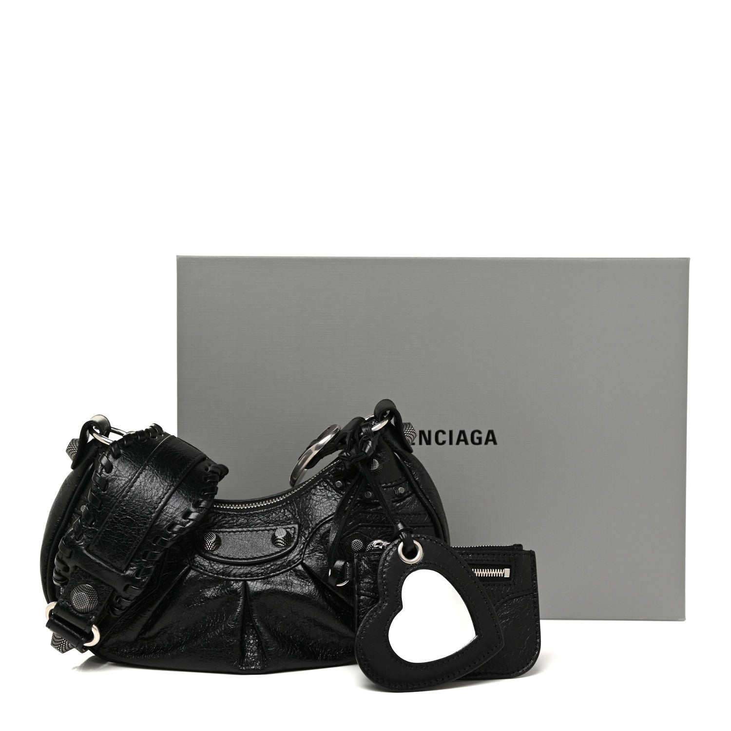 Balenciaga Agneau Arena Le Cagole Shoulder Bag XS Black 12 of 12