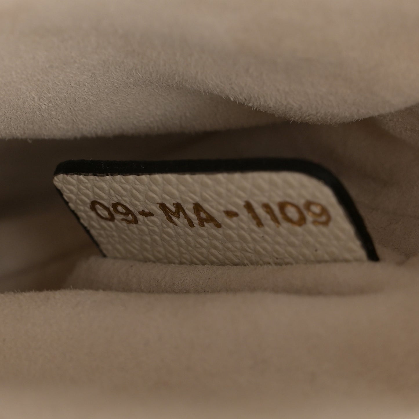 Grained Calfskin Mini Saddle Bag White