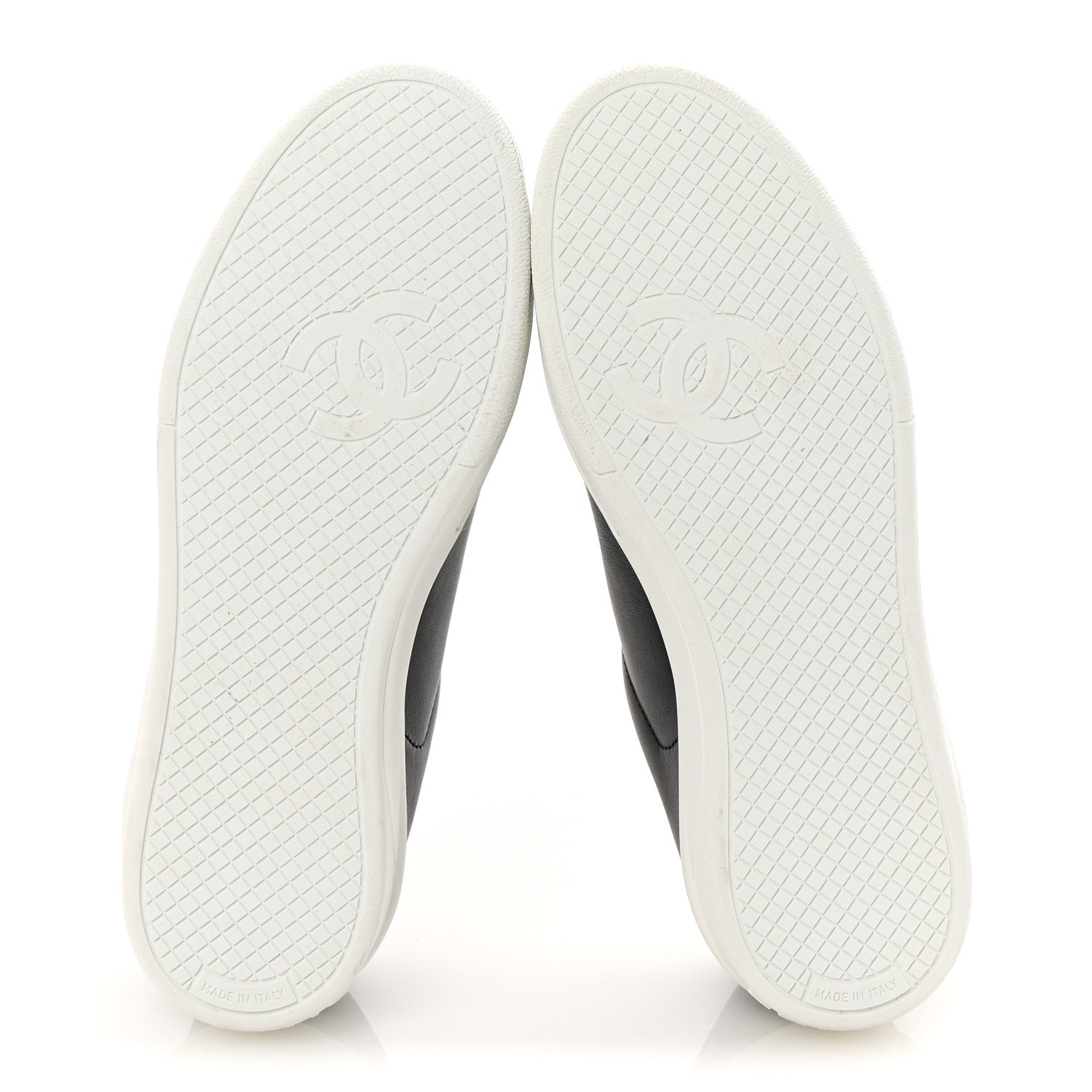 Chanel Calfskin CC Womens Sneakers 36 Black 6 of 9