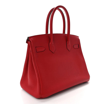 Hermes Togo Birkin 30 Rouge Casaque 3 of 12