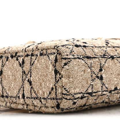 Christian Dior Tweed Cannage Medium Lady D-Joy Natural Black 9 of 12