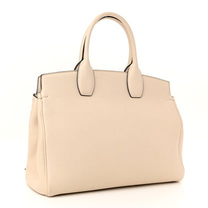 Salvatore Ferragamo Calfskin Large Studio Bag Bone 4 of 16