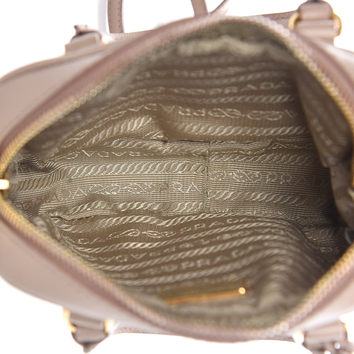 Saffiano Lux Mini Top Handle Crossbody Cammeo