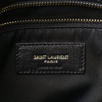 Saint Laurent Crinkled Calfskin Matelasse Monogram Medium Niki Chain Satchel Black 6 of 9