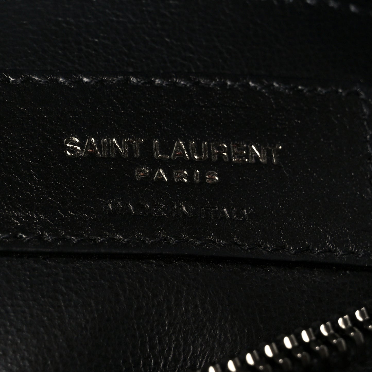 Sheepskin Matelasse Chevron Monogram Medium College Bag Black