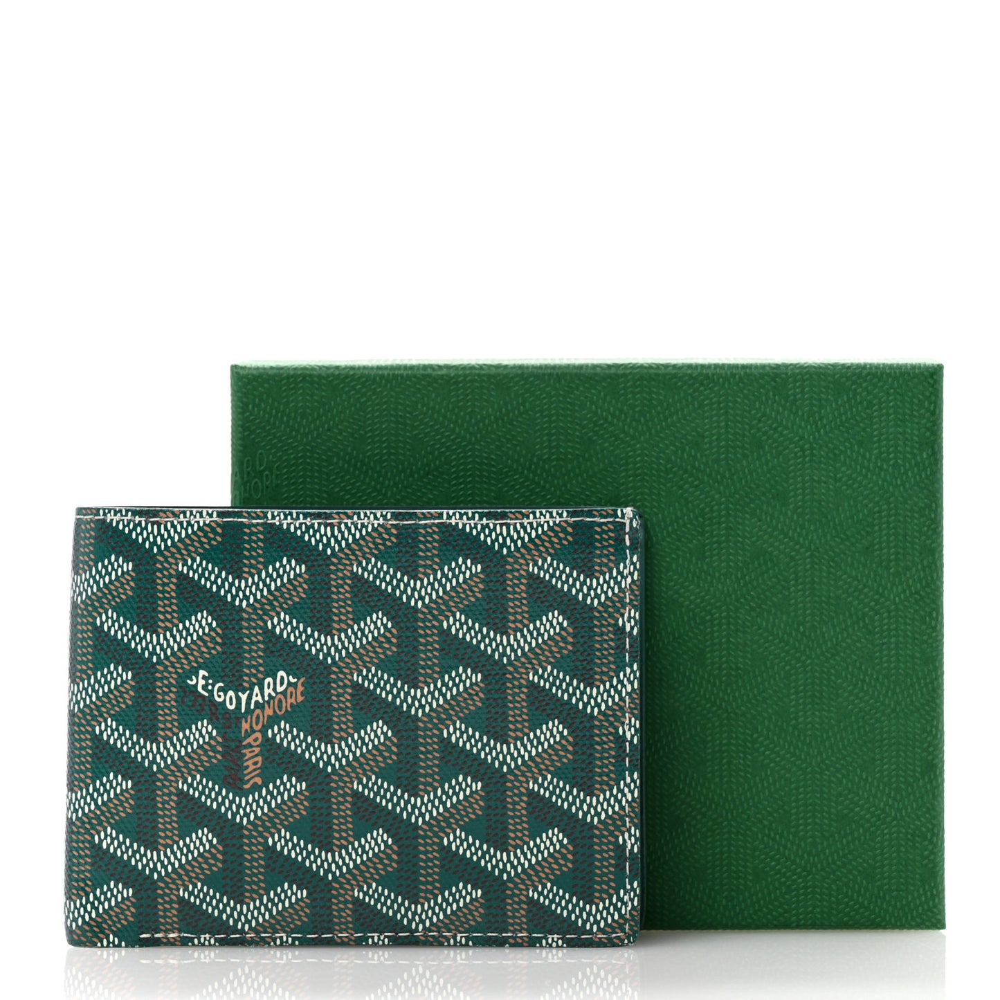 Goyardine Bi-Fold Victoire PM Wallet Green