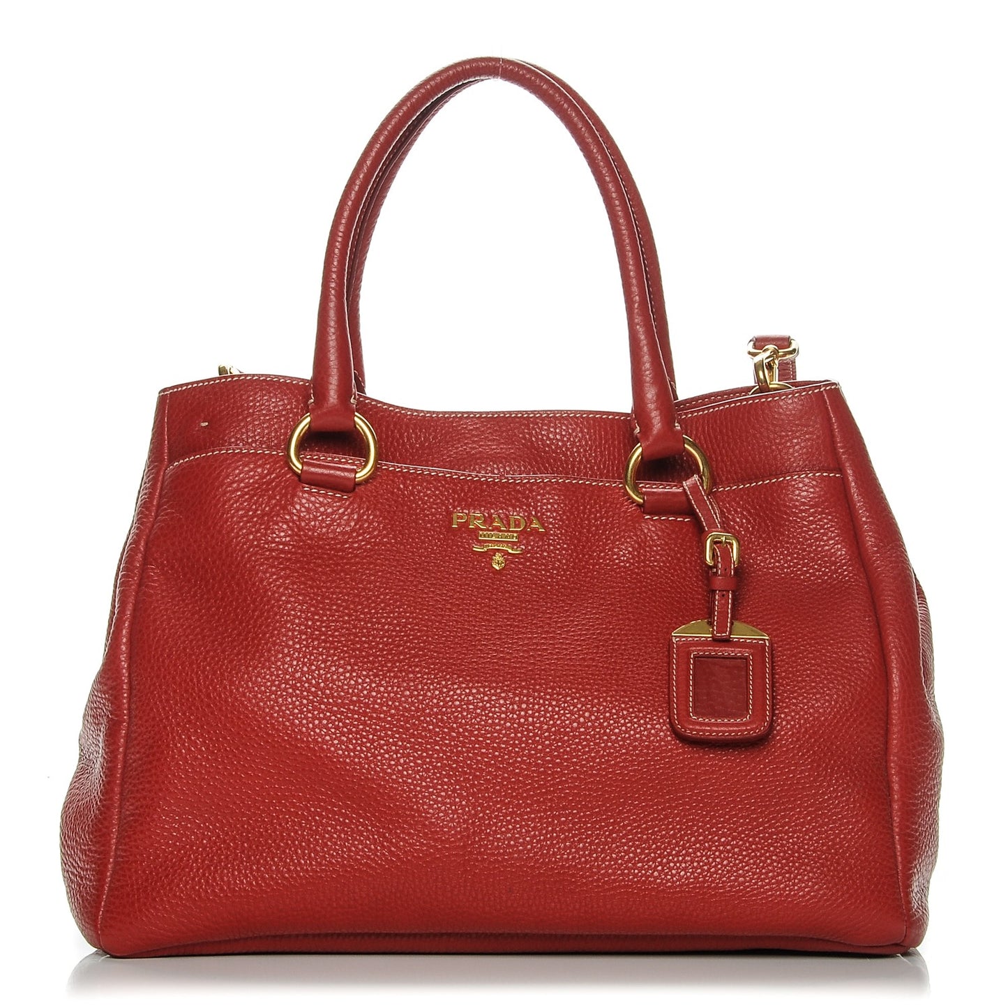 Vitello Daino Tote Rosso