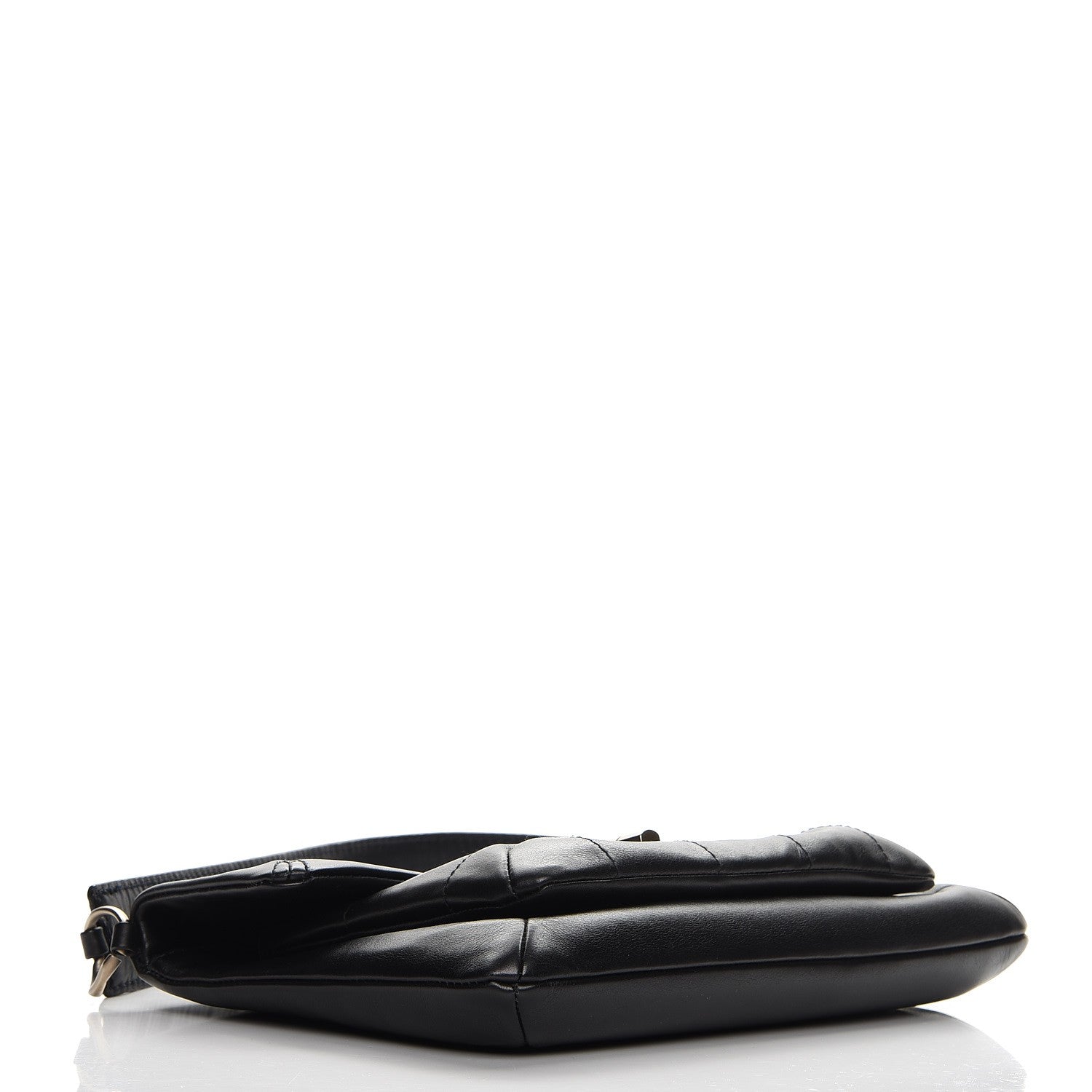 Chanel Calfskin Square Stitched Mademoiselle Shoulder Bag Black 4 of 11