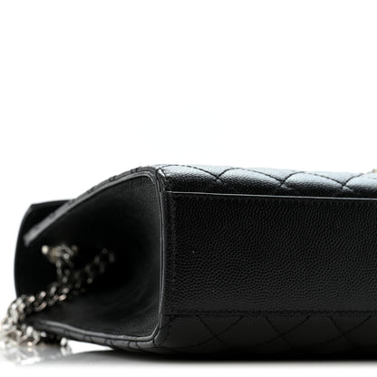 Saint Laurent Grain De Poudre Textured Mixed Matelasse Large Triquilt Monogram Satchel Black 9 of 11