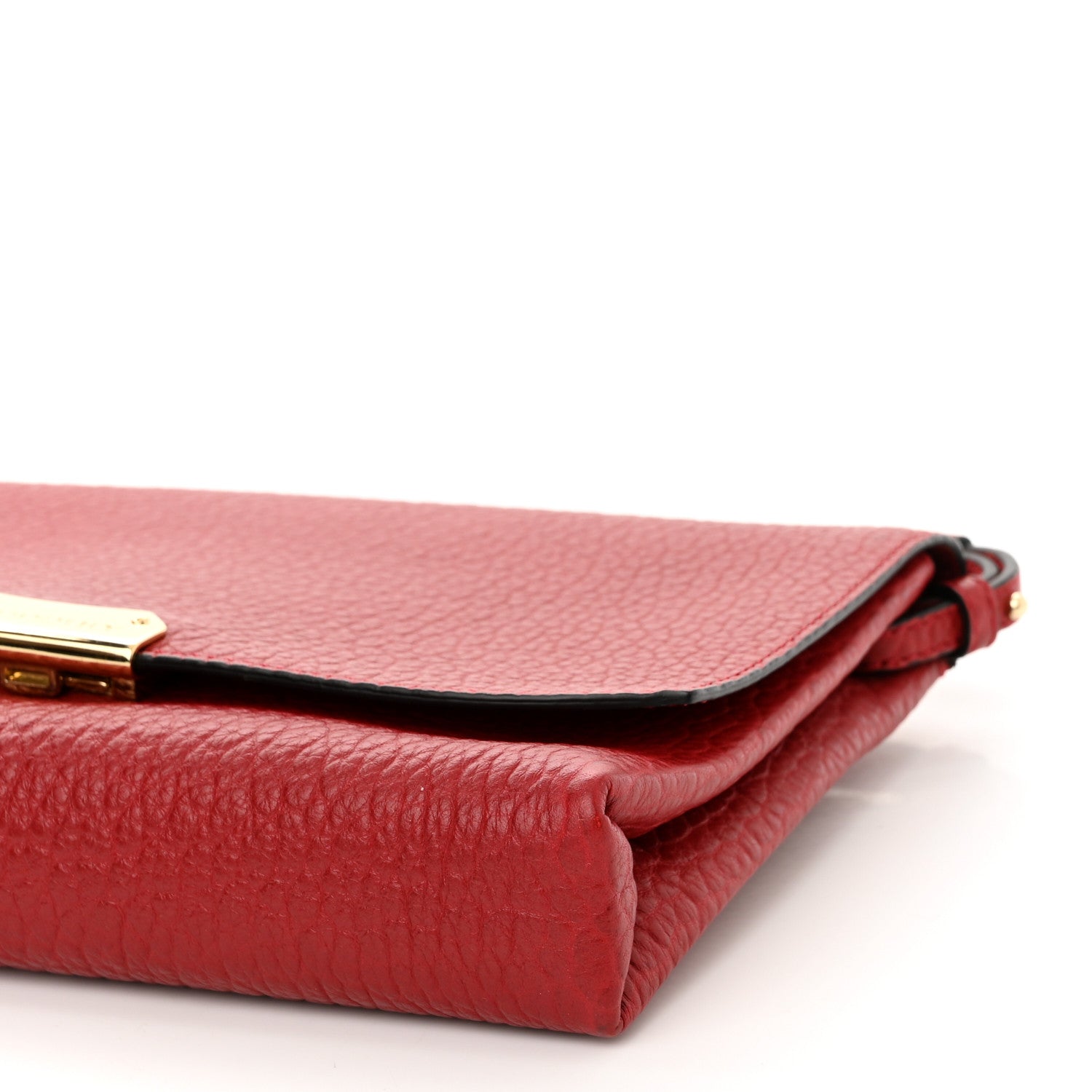 Burberry Signature Grain Vintage Finish Langley Crossbody Red 8 of 8