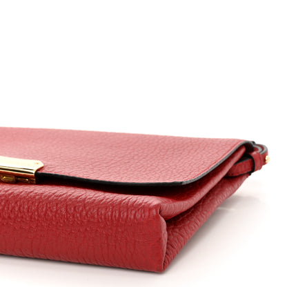 Burberry Signature Grain Vintage Finish Langley Crossbody Red 8 of 8