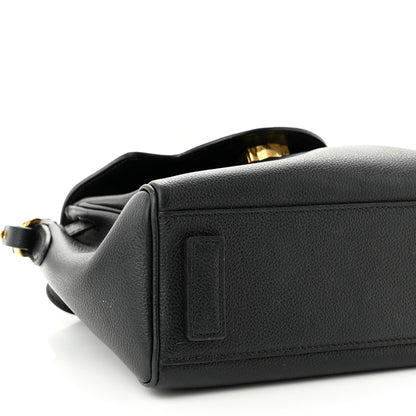 Versace Grained Calfskin Small La Medusa Top Handle Bag Black 8 of 10