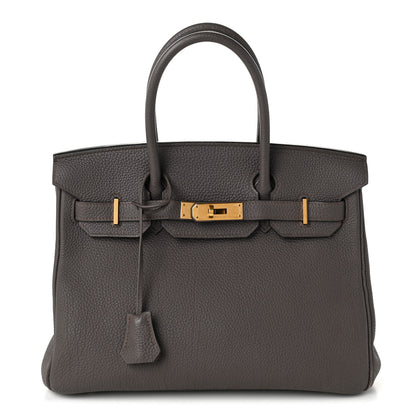 Hermes Togo BIRKIN 30 Etain 1 of 13