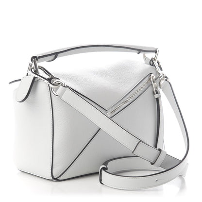 Loewe Calfskin Small Puzzle Bag White 3 of 9