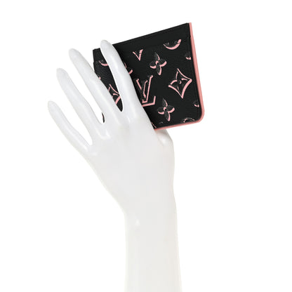 Louis Vuitton Monogram Fall for You LV Side-Up Card Holder Black 2 of 7