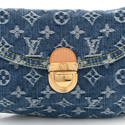Louis Vuitton Monogram Denim Mini Pleaty Blue 7 of 9