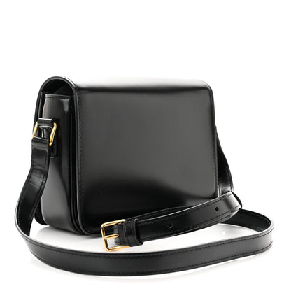 Celine Shiny Calfskin Teen Triomphe Black 3 of 12