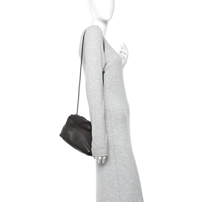 The Row Grained Calfskin Bourse Clutch Dark Brown 2 of 9