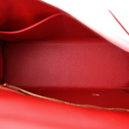 Hermes Evercolor Kelly Retourne 32 Rouge Casaque 5 of 12