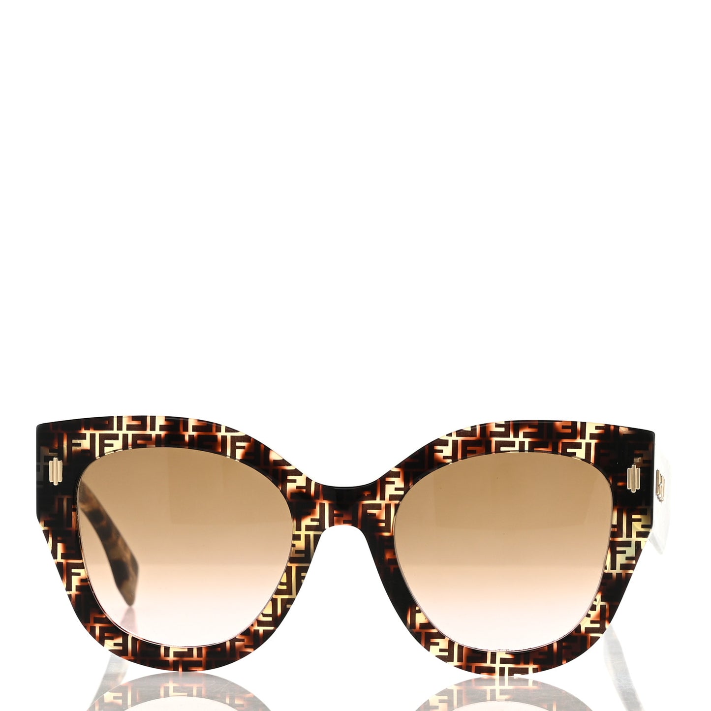 Acetate Fendi Roma Cat Eye Sunglasses FF 0435/S Havana