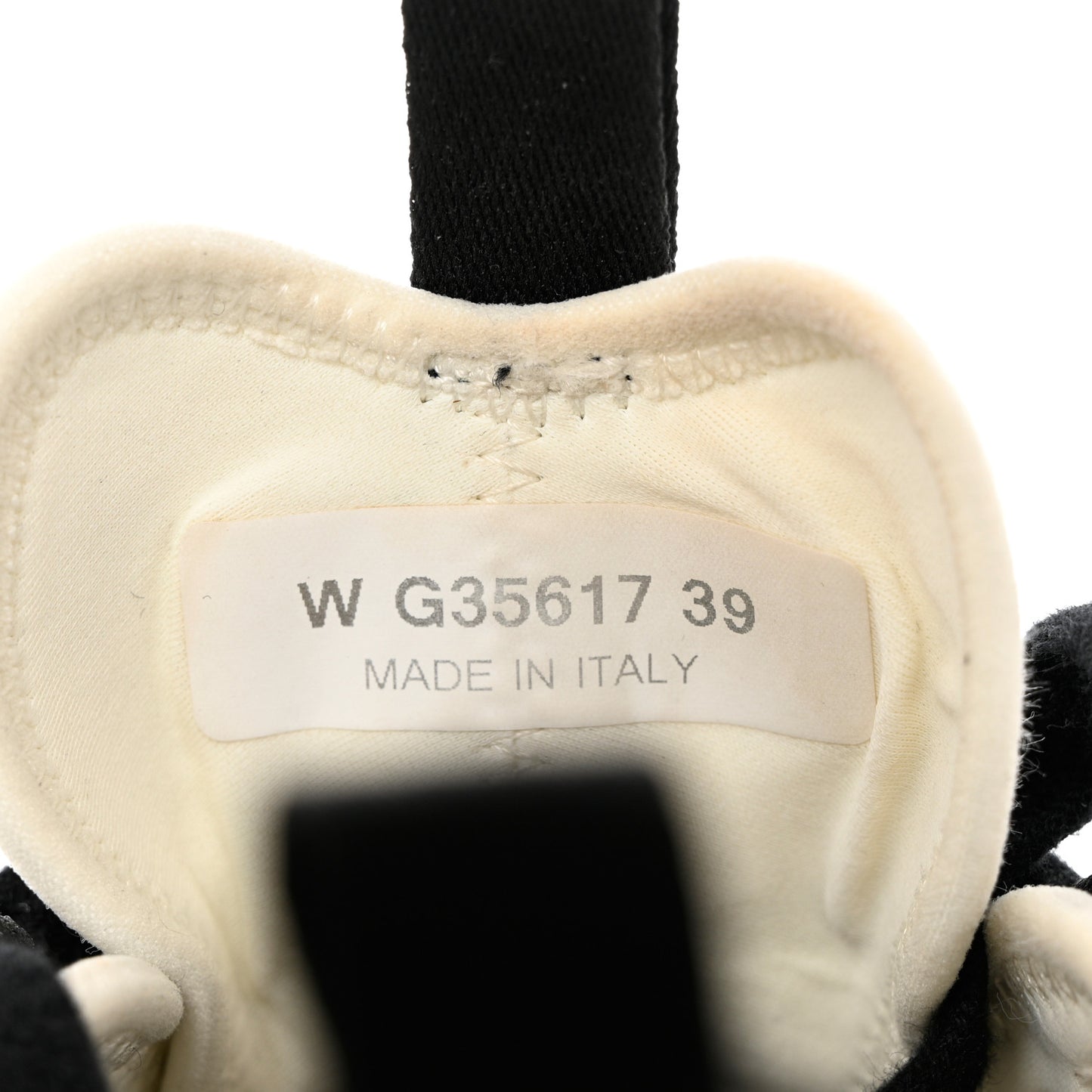 Velvet Calfskin Mixed Fibers CC Sneakers 39 Ivory Black