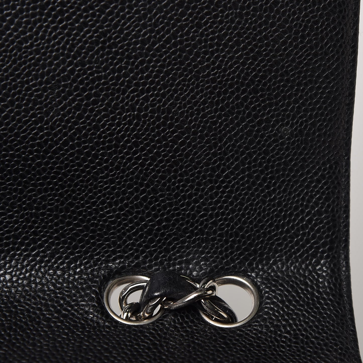 Caviar Quilted Jumbo Single Flap Black
