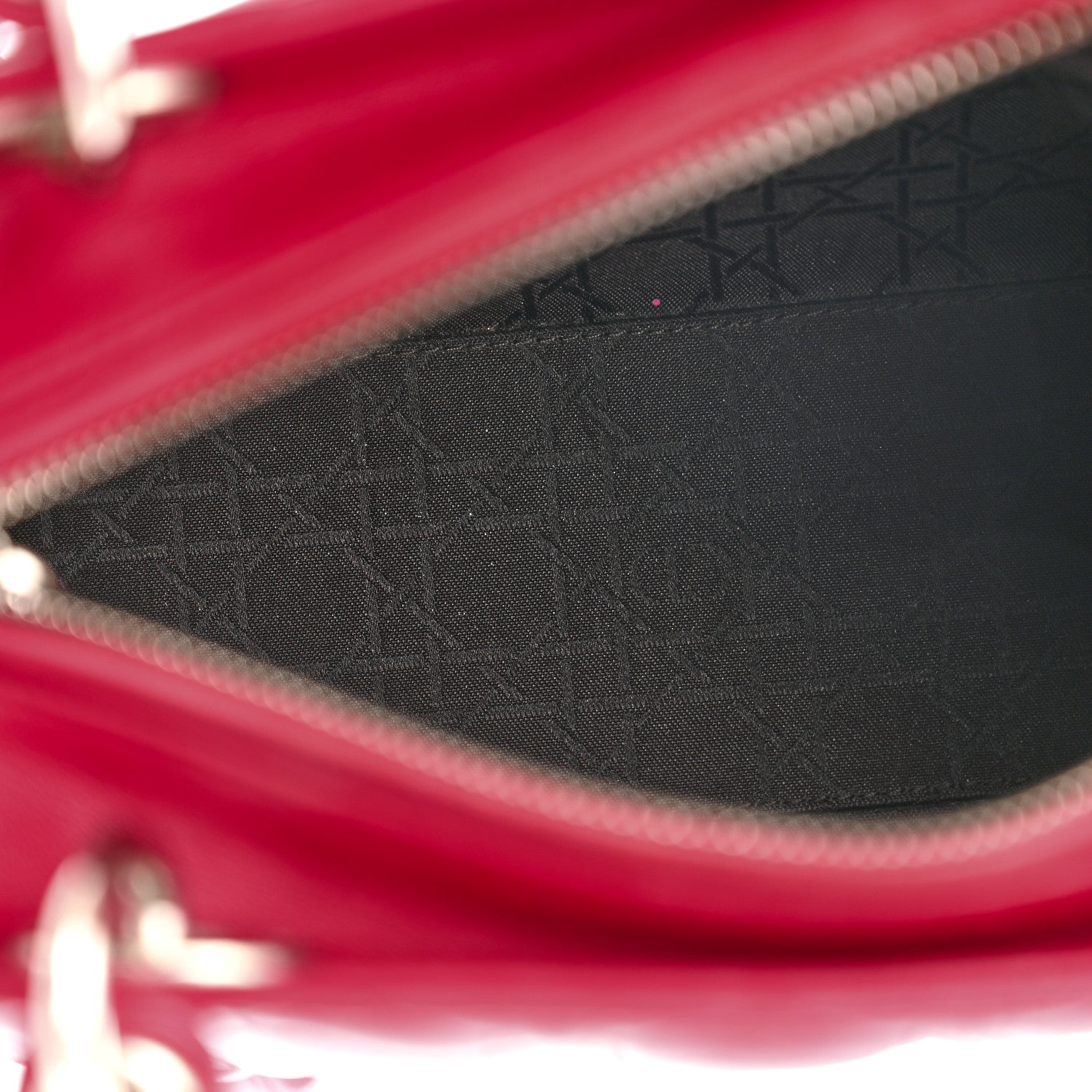 Christian Dior Lambskin Cannage Medium Lady Dior Fuchsia 4 of 9