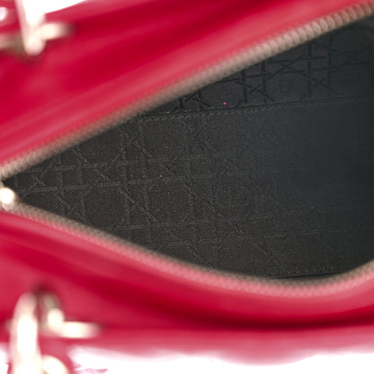 Christian Dior Lambskin Cannage Medium Lady Dior Fuchsia 4 of 9
