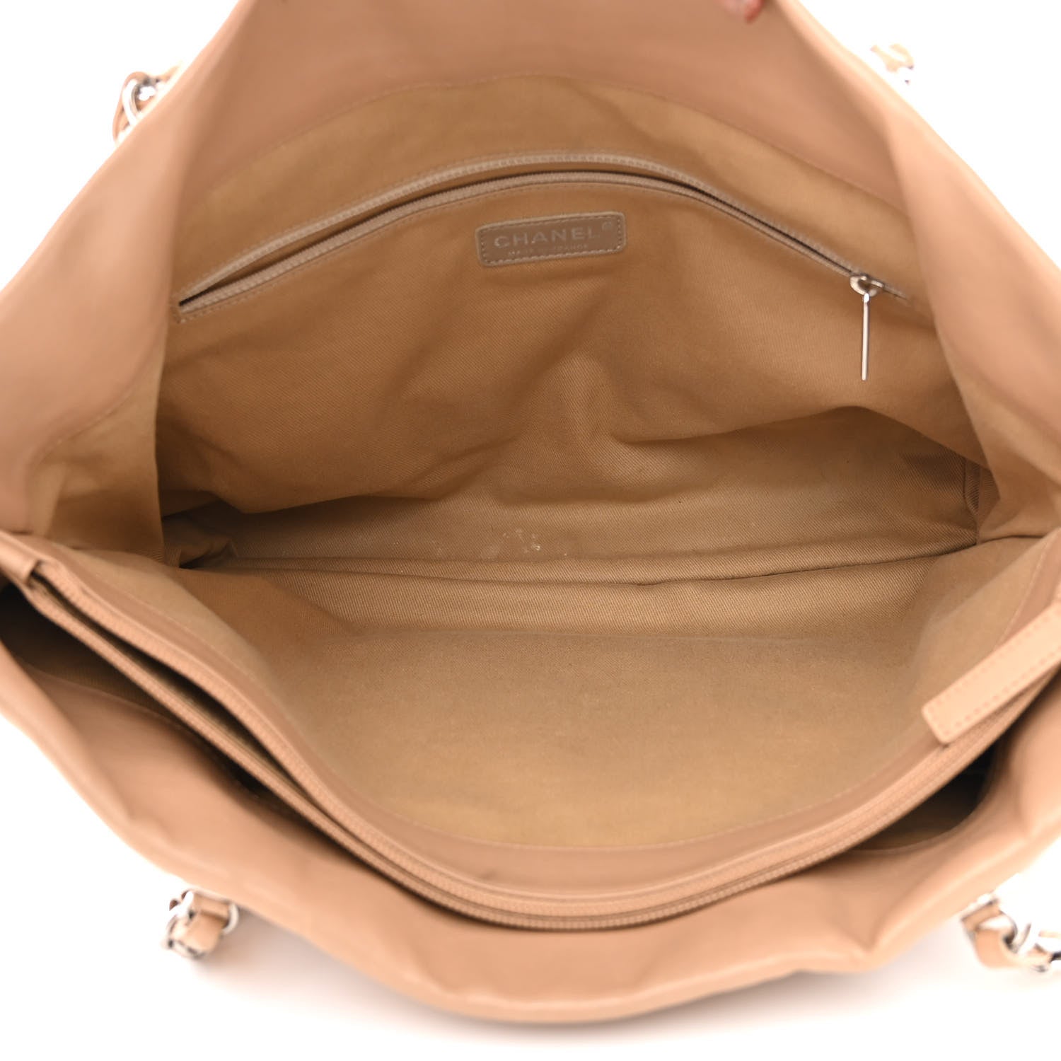 Chanel Calfskin Large Front Flap Tote Beige 5 of 25