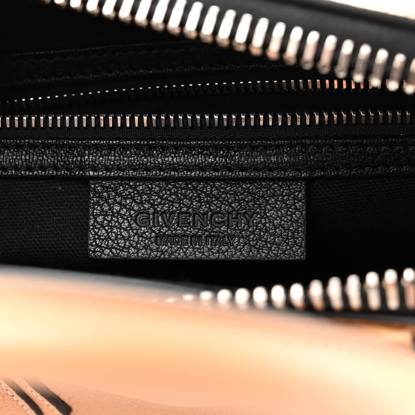 Sugar Goatskin Small Bi-Color Antigona Light Beige